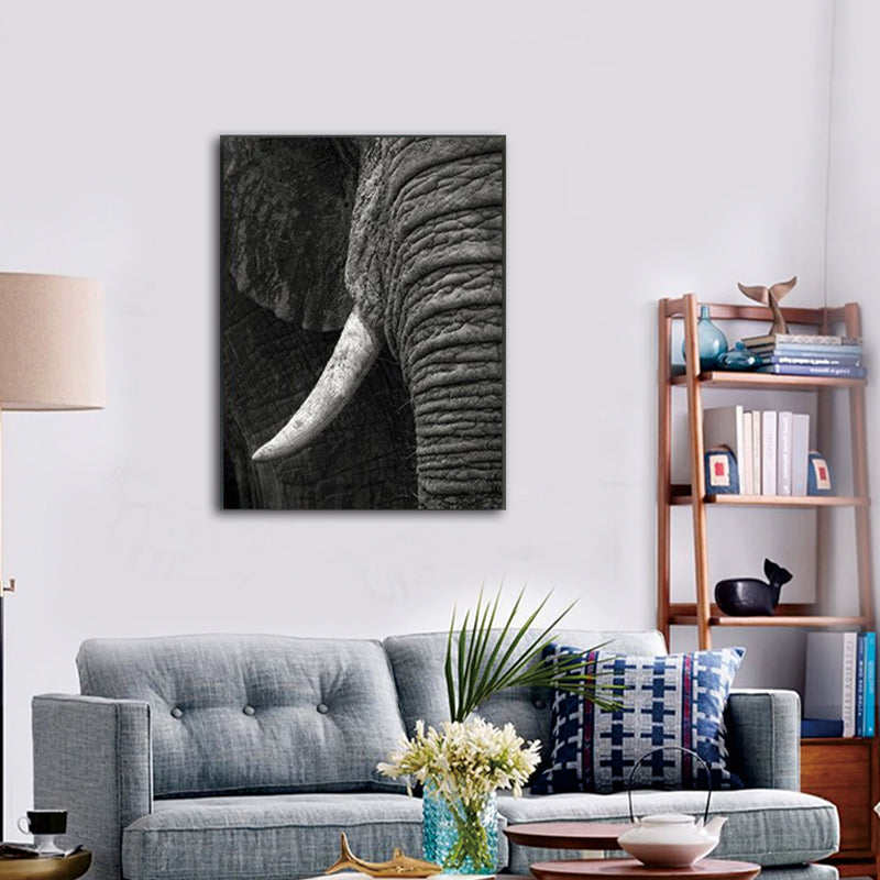 Vivid Wild Animal Wrapped Canvas Pastel Color Modern Wall Art Print for Sitting Room Clearhalo 'Art Gallery' 'Canvas Art' 'Contemporary Art Gallery' 'Modern' Arts' 1859844