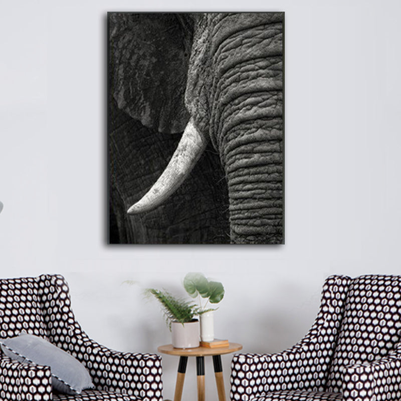 Vivid Wild Animal Wrapped Canvas Pastel Color Modern Wall Art Print for Sitting Room Clearhalo 'Art Gallery' 'Canvas Art' 'Contemporary Art Gallery' 'Modern' Arts' 1859845