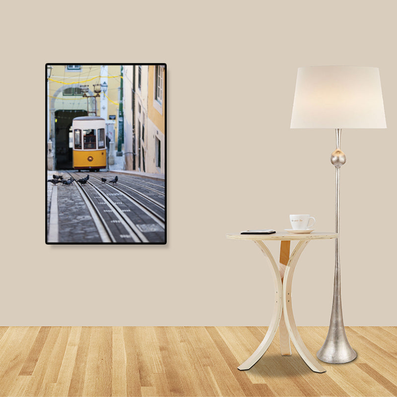 Nostalgic Photograph Urban Railway Canvas Boys Bedroom Transportation Wall Art Print Clearhalo 'Arts' 'Canvas Art' 1859872