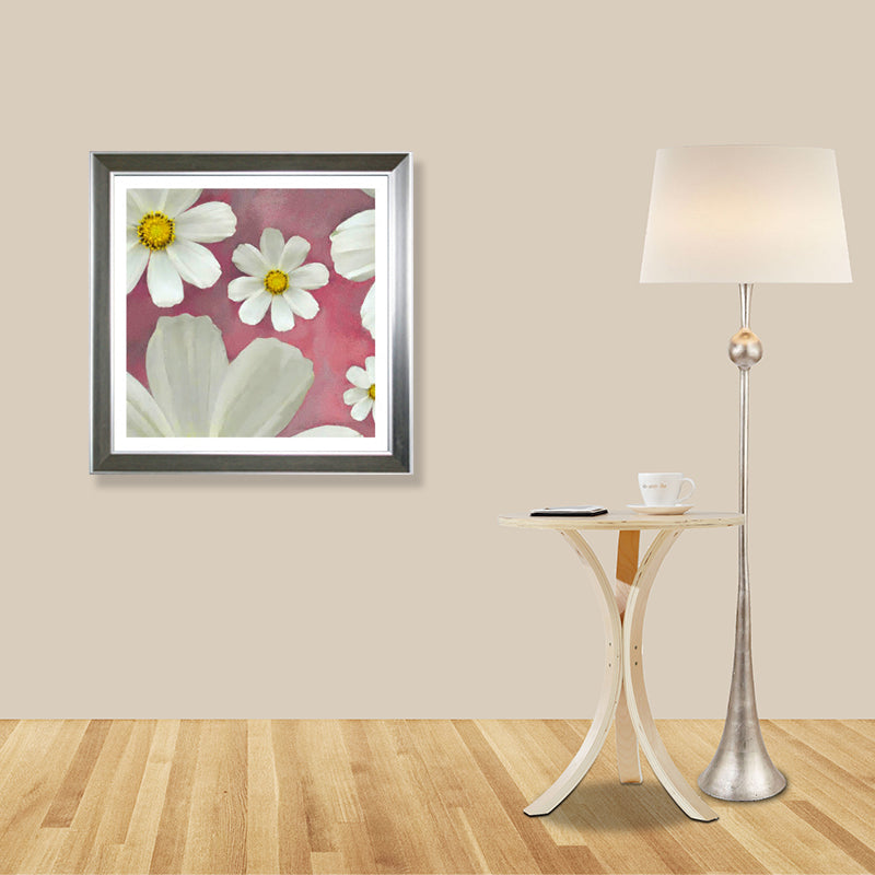 Country Chrysanthemum Print Canvas Soft Color Flower Wall Decor for Bedroom, Textured Clearhalo 'Art Gallery' 'Canvas Art' 'Country Art Gallery' 'French Country' 'Rustic' Arts' 1859929