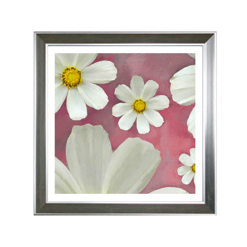 Country Chrysanthemum Print Canvas Soft Color Flower Wall Decor for Bedroom, Textured Clearhalo 'Art Gallery' 'Canvas Art' 'Country Art Gallery' 'French Country' 'Rustic' Arts' 1859931