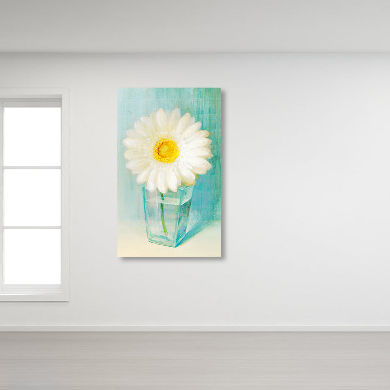 Light Color Floral Design Canvas Textured Wall Art Print for Living Room, Multiple Size Ivory Clearhalo 'Art Gallery' 'Canvas Art' 'Country Art Gallery' 'French Country' 'Rustic' Arts' 1859943