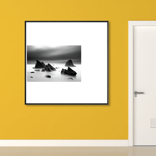Dunkle Retro Wandkunst fotografische Drucklandschaft Leinwand für Schlafzimmer, mehrere Größenoptionen