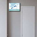 Sea Animal and Ocean Painting Light Color Kids Style Wrapped Canvas for Family Room Clearhalo 'Art Gallery' 'Canvas Art' 'Kids' Arts' 1860170