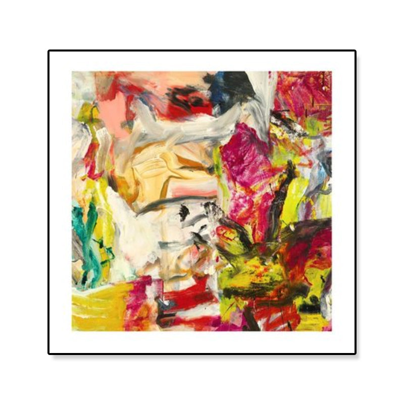 Abstract Oil Painting Wrapped Canvas Modern Art Textured Wall Decor in Soft Color for Room Clearhalo 'Arts' 'Canvas Art' 1860325