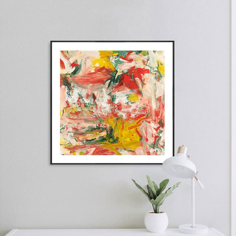 Abstract Oil Painting Wrapped Canvas Modern Art Textured Wall Decor in Soft Color for Room Clearhalo 'Arts' 'Canvas Art' 1860331