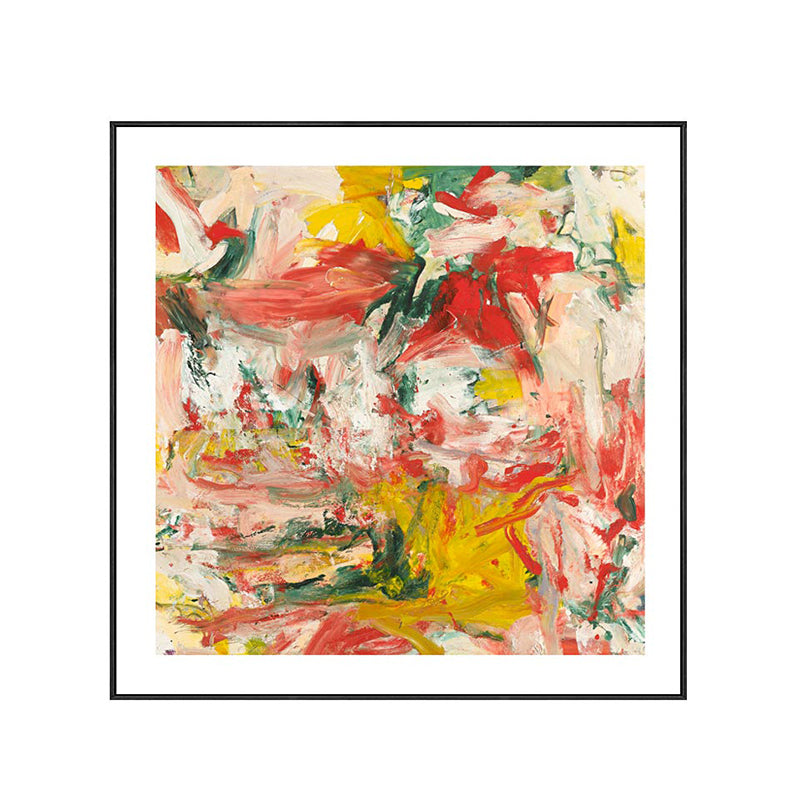 Abstract Oil Painting Wrapped Canvas Modern Art Textured Wall Decor in Soft Color for Room Clearhalo 'Arts' 'Canvas Art' 1860332