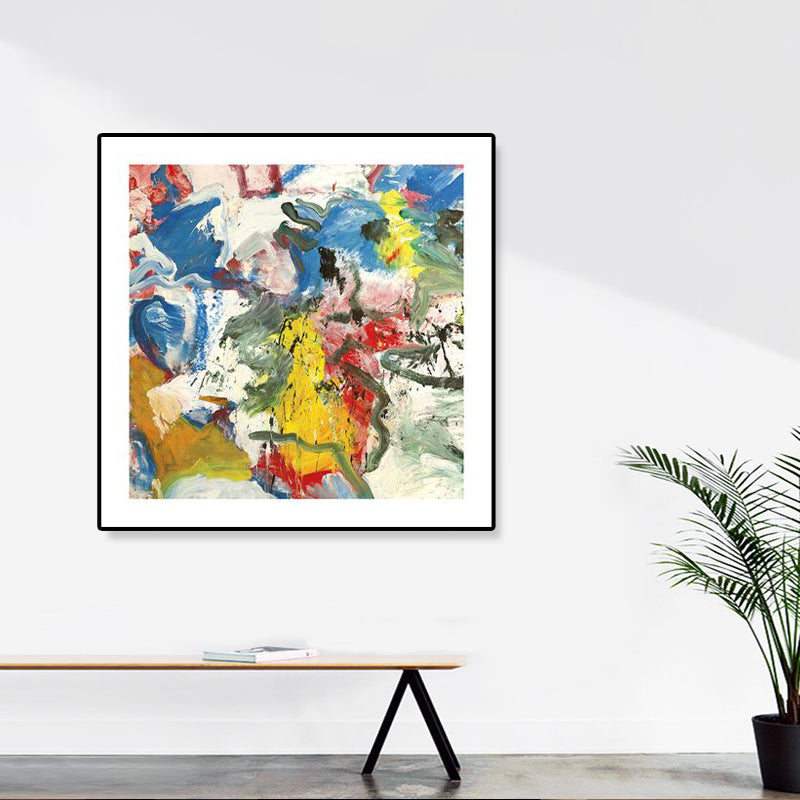 Abstract Oil Painting Wrapped Canvas Modern Art Textured Wall Decor in Soft Color for Room Clearhalo 'Arts' 'Canvas Art' 1860334