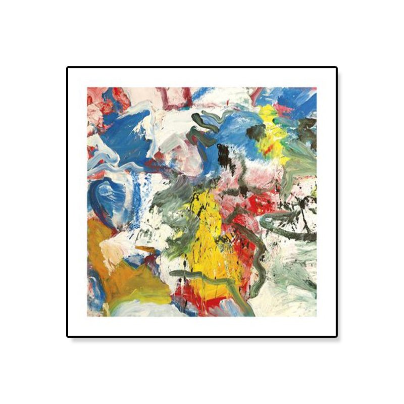 Abstract Oil Painting Wrapped Canvas Modern Art Textured Wall Decor in Soft Color for Room Clearhalo 'Arts' 'Canvas Art' 1860336