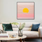 Sunrise Scenery Canvas Print Pop Art Natural Phenomena Wall Decor in Light Color Clearhalo 'Arts' 'Canvas Art' 1860362
