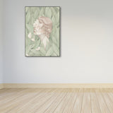 Soft Color Illustrated Maiden Wrapped Canvas Textured Pop Art Living Room Wall Decor Clearhalo 'Art Gallery' 'Canvas Art' 'Contemporary Art Gallery' 'Modern' Arts' 1860467