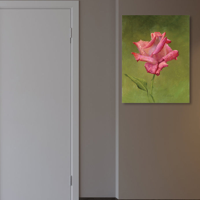 Flower Blossom Canvas Print Textured Countryside Living Room Wall Art in Soft Color Clearhalo 'Art Gallery' 'Canvas Art' 'Country Art Gallery' 'French Country' 'Rustic' Arts' 1860483