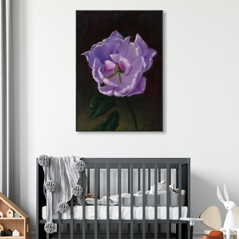 Flower Blossom Canvas Print Textured Countryside Living Room Wall Art in Soft Color Clearhalo 'Art Gallery' 'Canvas Art' 'Country Art Gallery' 'French Country' 'Rustic' Arts' 1860489