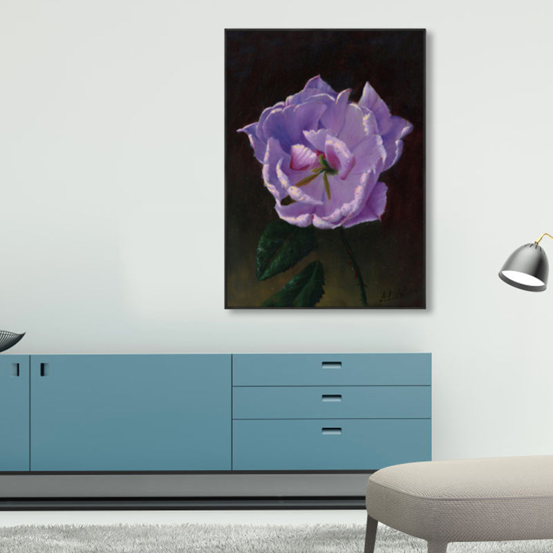 Flower Blossom Canvas Print Textured Countryside Living Room Wall Art in Soft Color Clearhalo 'Art Gallery' 'Canvas Art' 'Country Art Gallery' 'French Country' 'Rustic' Arts' 1860490