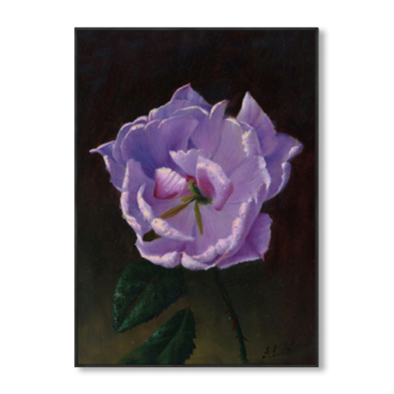 Flower Blossom Canvas Print Textured Countryside Living Room Wall Art in Soft Color Clearhalo 'Art Gallery' 'Canvas Art' 'Country Art Gallery' 'French Country' 'Rustic' Arts' 1860491