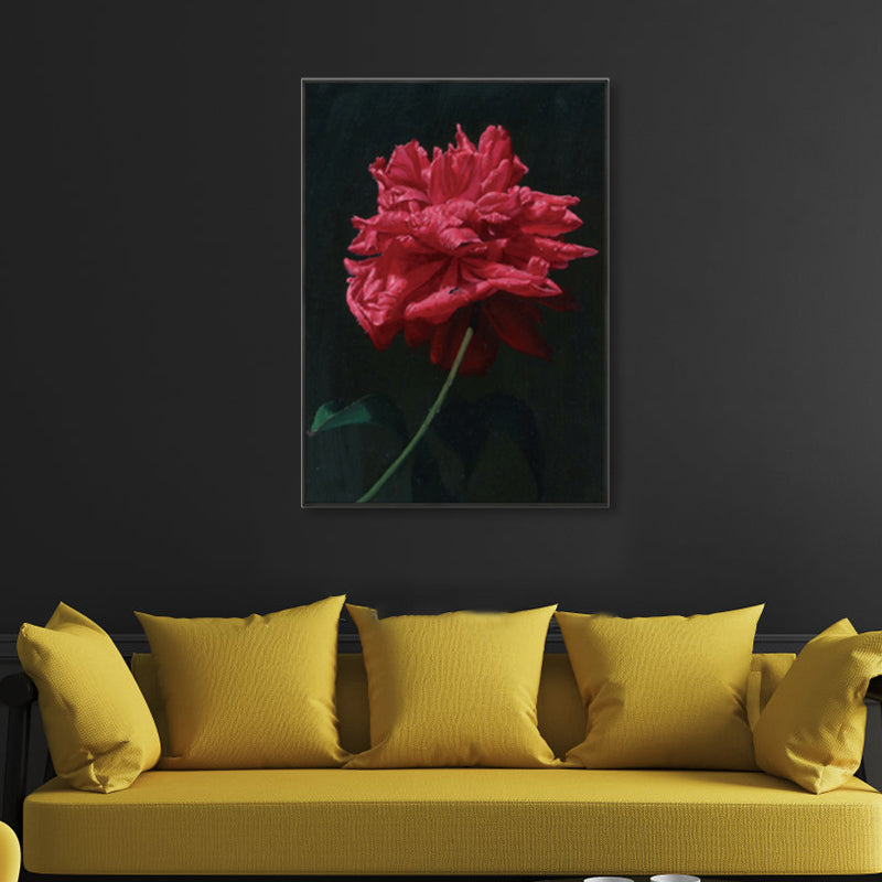 Flower Blossom Canvas Print Textured Countryside Living Room Wall Art in Soft Color Clearhalo 'Art Gallery' 'Canvas Art' 'Country Art Gallery' 'French Country' 'Rustic' Arts' 1860494