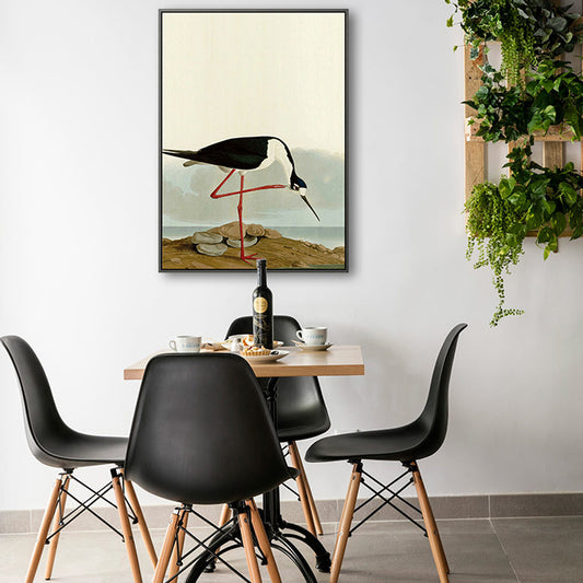 Tropical Painting Print Flamingo Canvas House Interior Wall Art Decor in Pastel Color Clearhalo 'Art Gallery' 'Canvas Art' 'Coastal Art Gallery' 'Tropical' Arts' 1860510