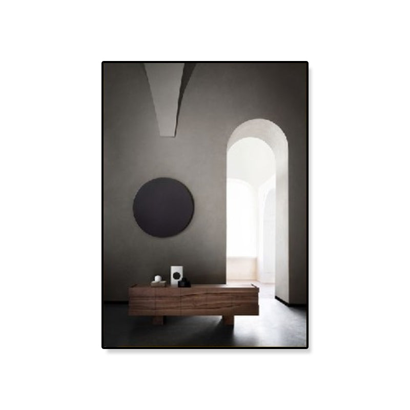 Arched Door Scenery Wall Art Set Soft Color Modern Style Canvas Print for Family Room Clearhalo 'Art Gallery' 'Canvas Art' 'Contemporary Art Gallery' 'Modern' Arts' 1860566