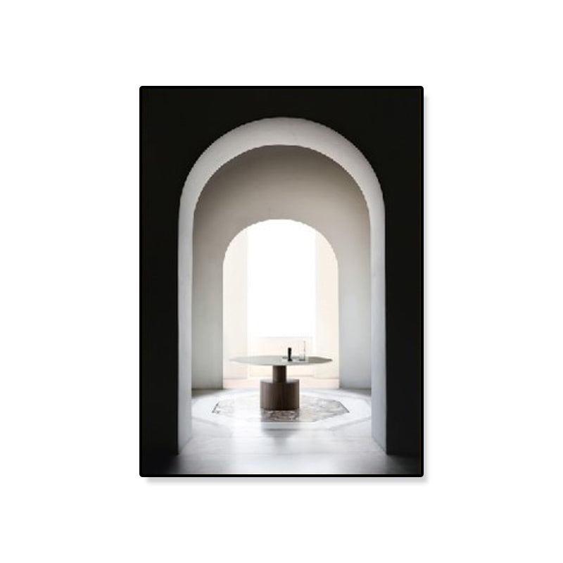 Arched Door Scenery Wall Art Set Soft Color Modern Style Canvas Print for Family Room Clearhalo 'Art Gallery' 'Canvas Art' 'Contemporary Art Gallery' 'Modern' Arts' 1860574