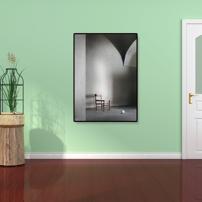 Arched Door Scenery Wall Art Set Soft Color Modern Style Canvas Print for Family Room Clearhalo 'Art Gallery' 'Canvas Art' 'Contemporary Art Gallery' 'Modern' Arts' 1860576