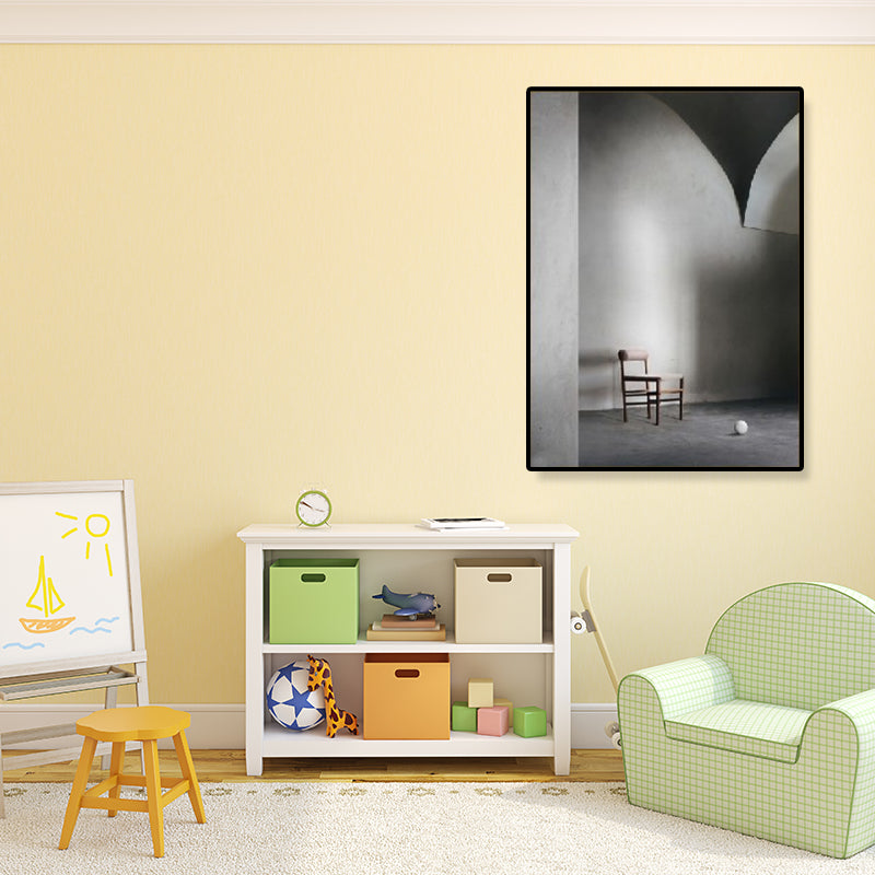 Arched Door Scenery Wall Art Set Soft Color Modern Style Canvas Print for Family Room Clearhalo 'Art Gallery' 'Canvas Art' 'Contemporary Art Gallery' 'Modern' Arts' 1860577