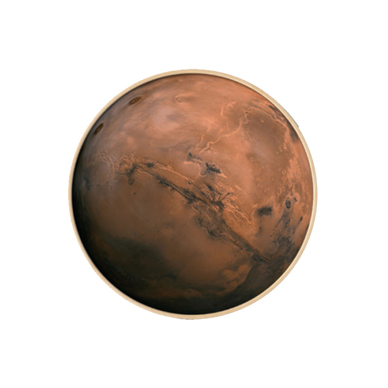 Outer Space Planet Wall Art Kids Textured Bedroom Canvas Print in Soft Color, Optional Sizes Clearhalo 'Art Gallery' 'Canvas Art' 'Kids' Arts' 1860641