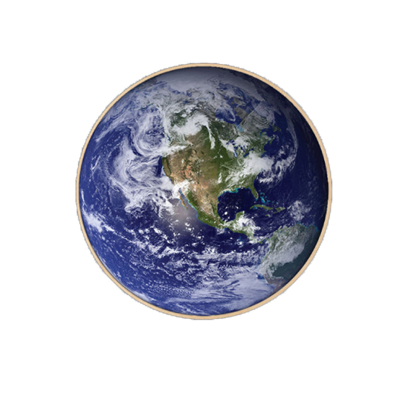 Outer Space Planet Wall Art Kids Textured Bedroom Canvas Print in Soft Color, Optional Sizes Clearhalo 'Art Gallery' 'Canvas Art' 'Kids' Arts' 1860649