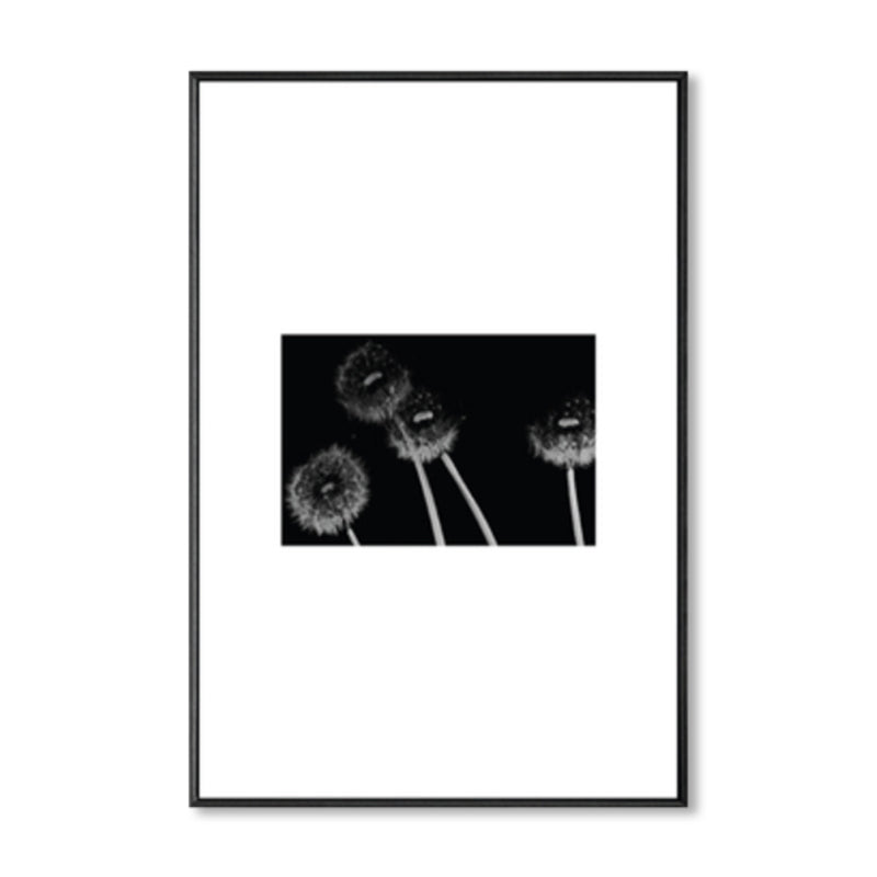 Retro Style Photo Botanics Canvas Dark Color Textured Wall Art Print for Living Room Clearhalo 'Arts' 'Canvas Art' 1860708