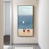 Illustration Pet Canvas Art Kids Style Beautiful Scenery Wall Decor in Pastel Color Clearhalo 'Art Gallery' 'Canvas Art' 'Kids' Arts' 1860811