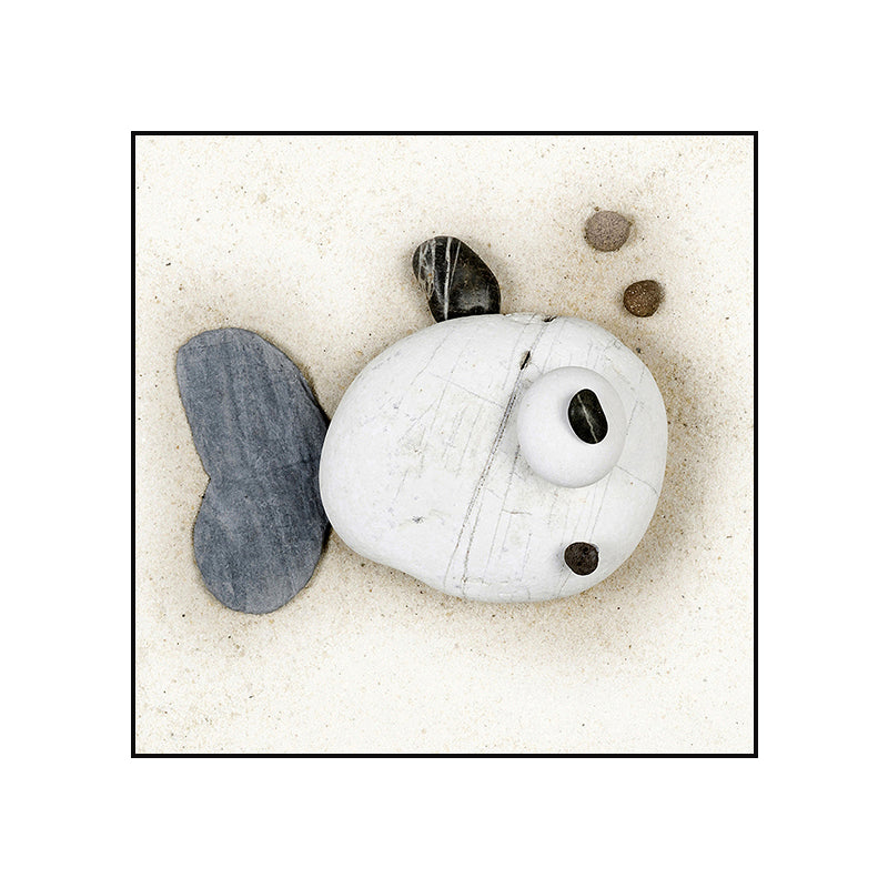 Soft Color Fish Canvas Sea Animal Children's Art Textured Wall Decor for Guest Room Clearhalo 'Art Gallery' 'Canvas Art' 'Kids' Arts' 1860911