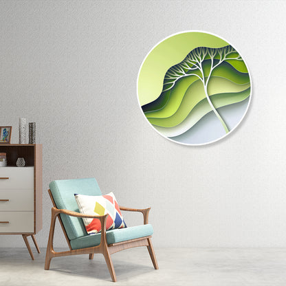 Pastel Color Leaves Wall Decor Botany Nordic Textured Canvas Print for Living Room Green Clearhalo 'Arts' 'Canvas Art' 1861032