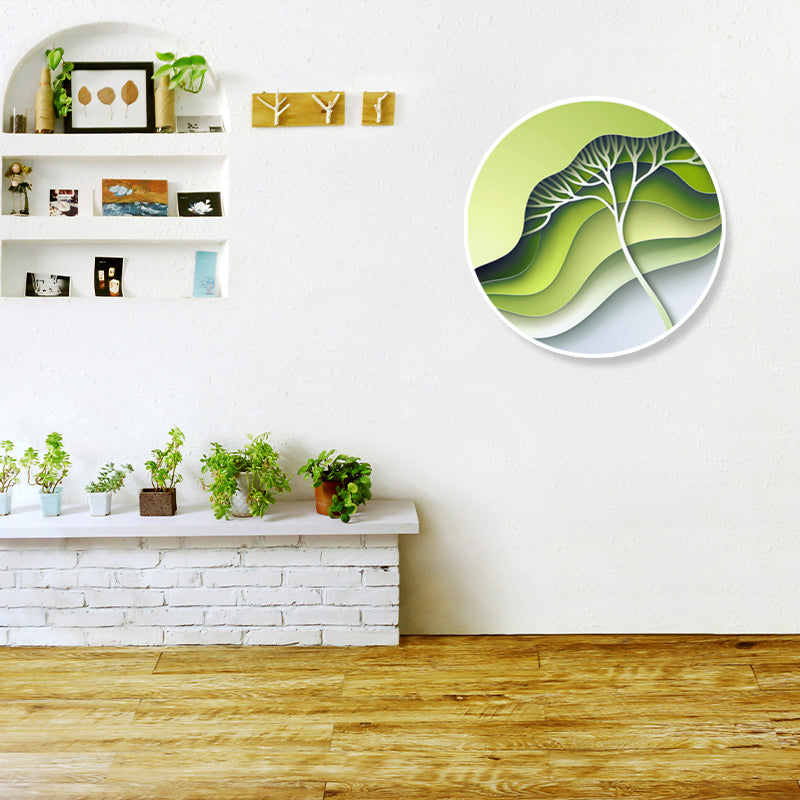 Pastel Color Leaves Wall Decor Botany Nordic Textured Canvas Print for Living Room Clearhalo 'Arts' 'Canvas Art' 1861034