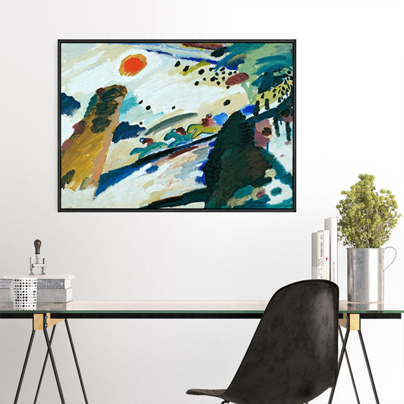 Paintings Abstract Canvas Print Pastel Color Contemporary Art Wall Decor for Living Room Green Clearhalo 'Arts' 'Canvas Art' 1861056