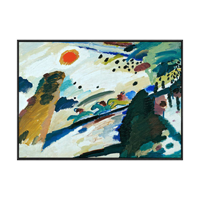 Paintings Abstract Canvas Print Pastel Color Contemporary Art Wall Decor for Living Room Clearhalo 'Arts' 'Canvas Art' 1861057