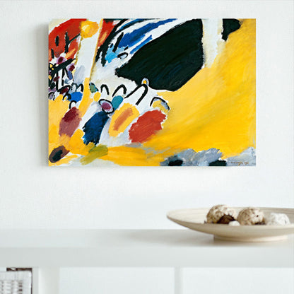 Paintings Abstract Canvas Print Pastel Color Contemporary Art Wall Decor for Living Room Yellow Clearhalo 'Arts' 'Canvas Art' 1861062