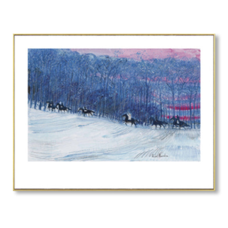 Cavalli da parete arte decorazione impressionismo bellissimo paesaggio tela stampare in colore chiaro