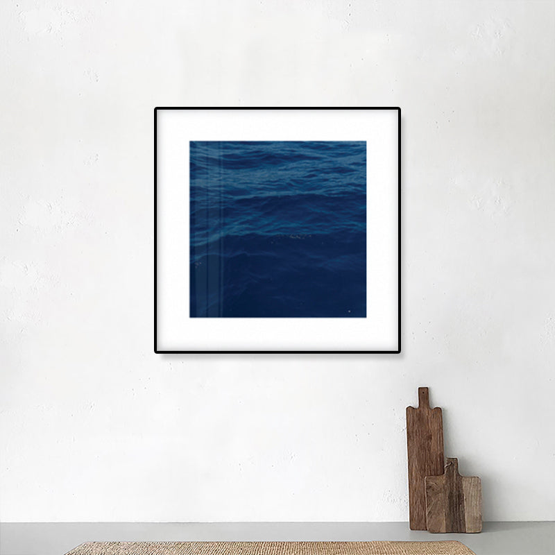Seascape Ocean Water Wall Art Tropics Textured Canvas in Blue for House Interior Clearhalo 'Art Gallery' 'Canvas Art' 'Coastal Art Gallery' 'Tropical' Arts' 1861225