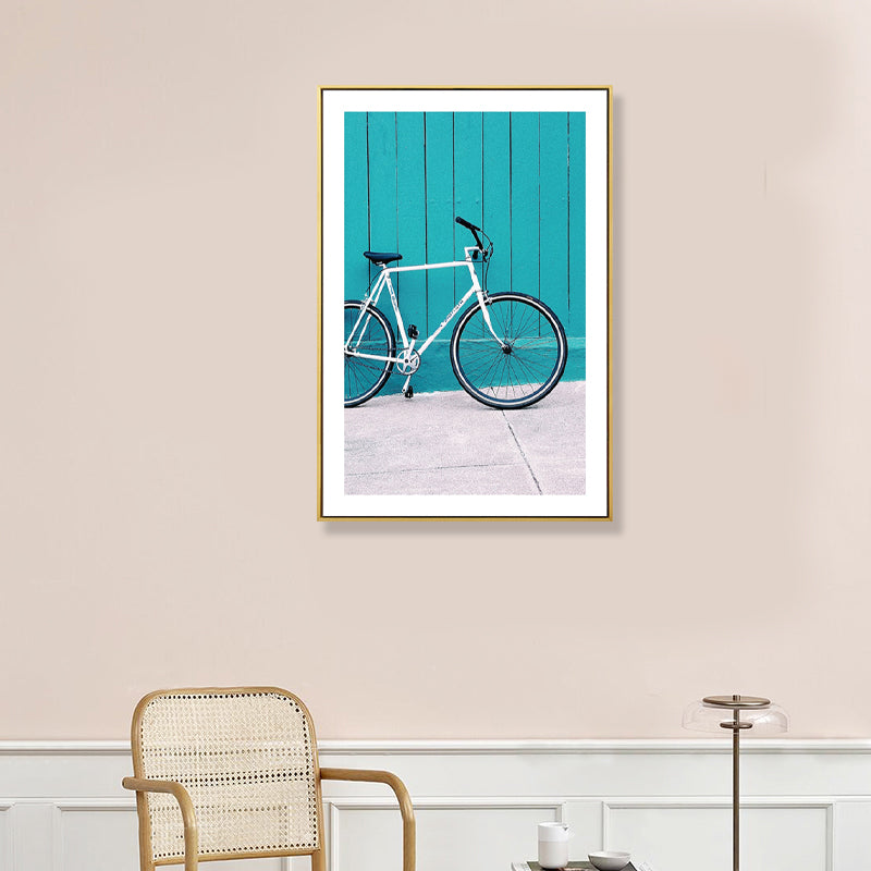 Textured Photo Bicycle Art Print Canvas Contemporary Wall Decor for Boys Bedroom Clearhalo 'Art Gallery' 'Canvas Art' 'Contemporary Art Gallery' 'Modern' Arts' 1861229