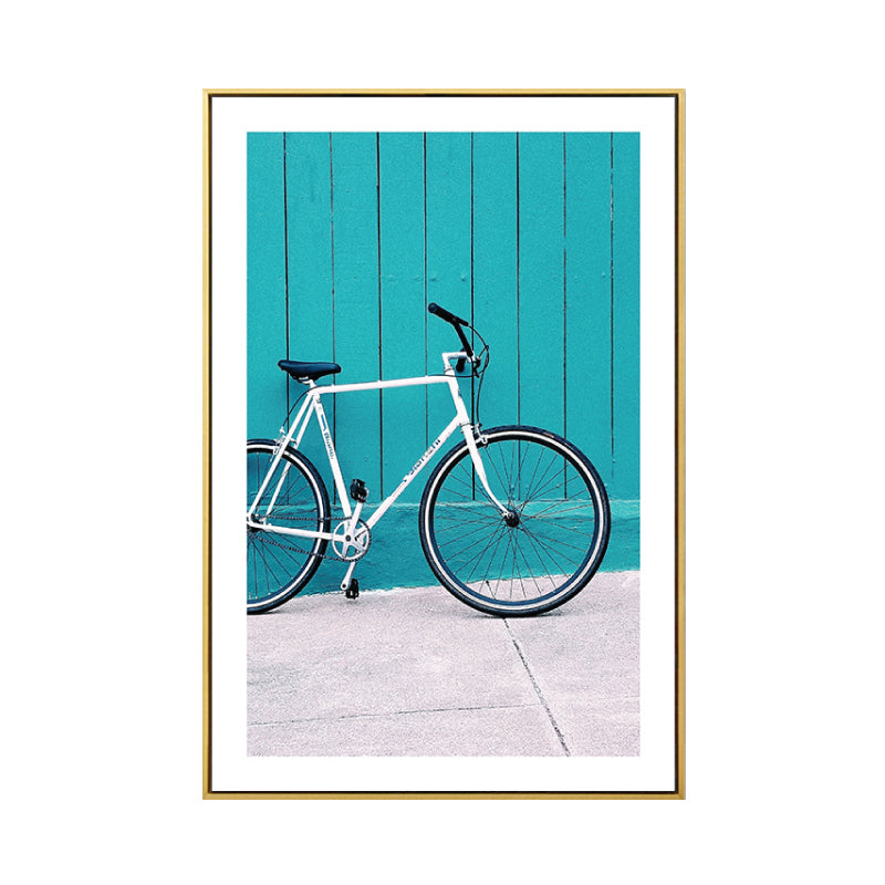 Textured Photo Bicycle Art Print Canvas Contemporary Wall Decor for Boys Bedroom Clearhalo 'Art Gallery' 'Canvas Art' 'Contemporary Art Gallery' 'Modern' Arts' 1861230