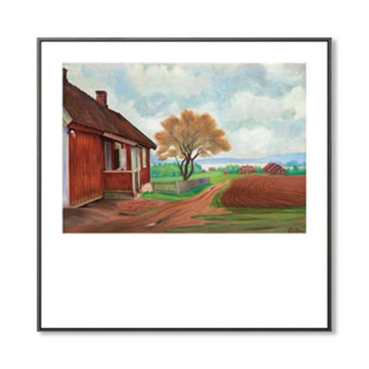 Stunning Flatland View Canvas House Interior Scenery Wall Art Print in Soft Color Clearhalo 'Art Gallery' 'Canvas Art' 'Country Art Gallery' 'French Country' 'Rustic' Arts' 1861248