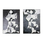 Geometrical Origami Art Print Vintage Canvas Wall Decor in Grey for Girls Bedroom Clearhalo 'Arts' 'Canvas Art' 1861273