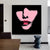 Lippenmodische Lippen verpackte Leinwand strukturierte Pop -Art -Stil -Schlafzimmer Gemälde in heller Farbe