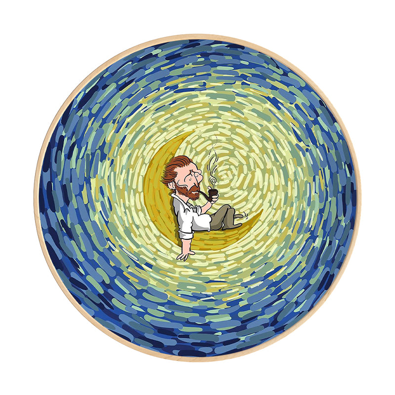 Outer Space Canvas Print Pop Art Style Universe Scene Wall Decor in Light Color, Multiple Sizes Clearhalo 'Arts' 'Canvas Art' 1861345