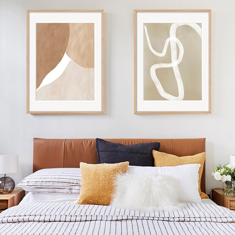 Brush Stroke Canvas Art Scandinavian Style Abstract Wall Decor in Soft Color for Home Clearhalo 'Arts' 'Canvas Art' 1861511