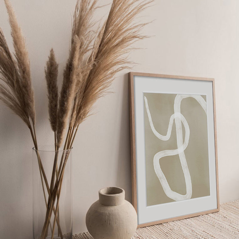 Brush Stroke Canvas Art Scandinavian Style Abstract Wall Decor in Soft Color for Home Yellow Clearhalo 'Arts' 'Canvas Art' 1861512