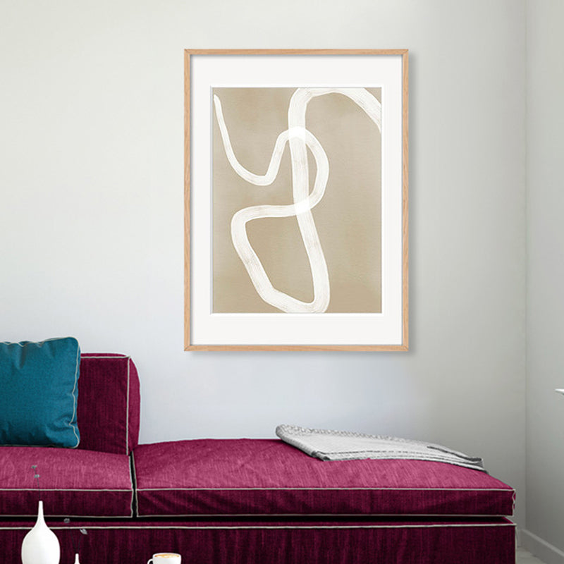 Brush Stroke Canvas Art Scandinavian Style Abstract Wall Decor in Soft Color for Home Clearhalo 'Arts' 'Canvas Art' 1861513
