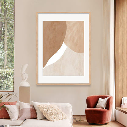 Brush Stroke Canvas Art Scandinavian Style Abstract Wall Decor in Soft Color for Home Brown Clearhalo 'Arts' 'Canvas Art' 1861518