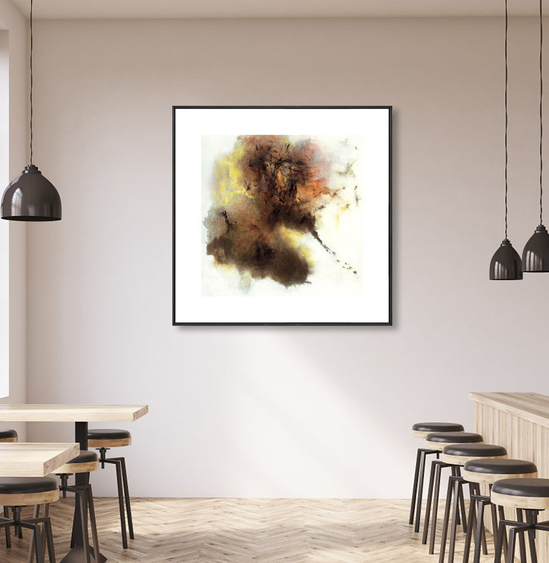 Contemporary Art Abstract Wall Decor Canvas Textured Dark Color Painting for Kitchen Brown Clearhalo 'Arts' 'Canvas Art' 1861538