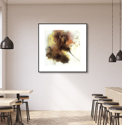 Contemporary Art Abstract Wall Decor Canvas Textured Dark Color Painting for Kitchen Brown Clearhalo 'Arts' 'Canvas Art' 1861538