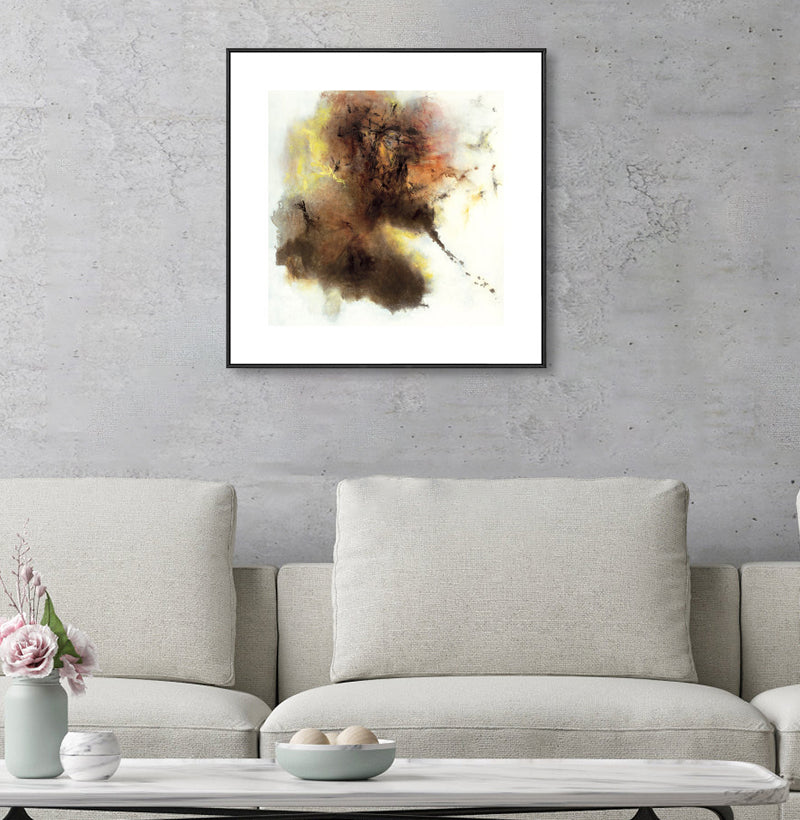 Contemporary Art Abstract Wall Decor Canvas Textured Dark Color Painting for Kitchen Clearhalo 'Arts' 'Canvas Art' 1861539